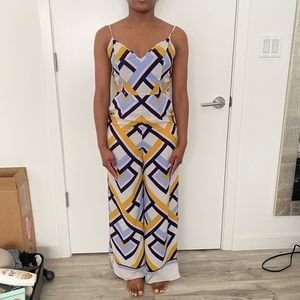 Geo Print Contemporary Jumpsuit